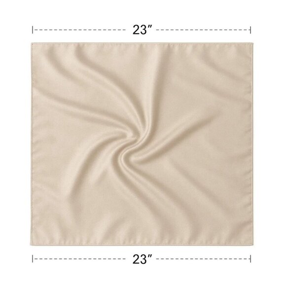 Tan Wild Rag Large Scarf 23x23" Western Accessory Cowgirl or Cowboy - Picture 2 of 5